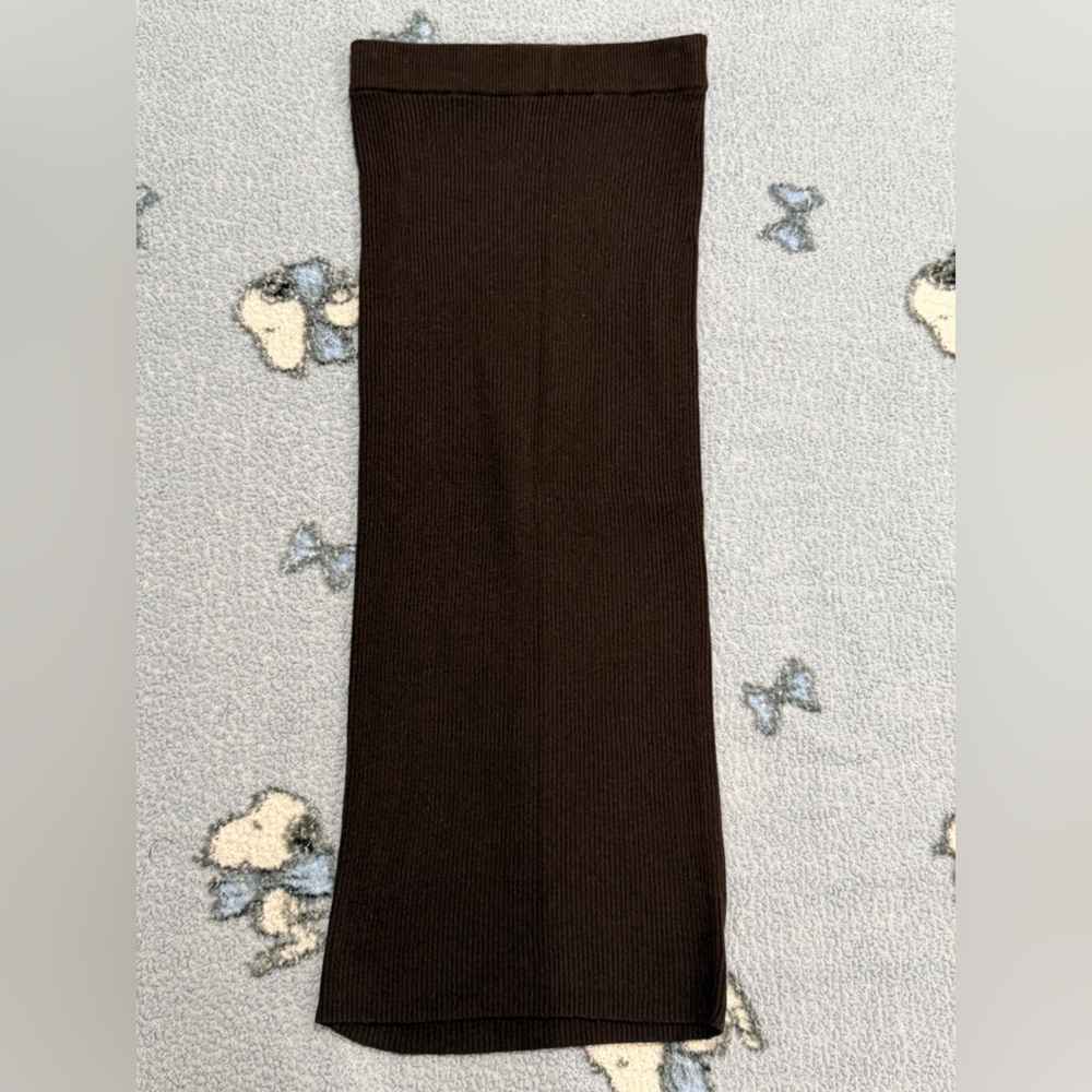 GAP Brown Ribbed Skirt XS NWOT